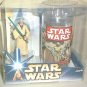 Obi-Wan Kenobi Cup & Figure Target 2003 Hasbro Star+Wars Saga 32147 - BK Coca-Cola Glass