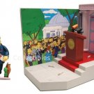 Simpsons Town Hall Playset / Mayor Quimby 99127 WoS Interactive Environment | Playmates Toys