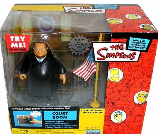 Simpsons Courtroom Playset / Judge Snyder WoS Interactive Environment 43801