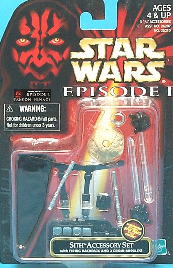 1998 StarWars Ep1 Sith Accessory Set TPM Episode 1 (Darth Maul) MOC