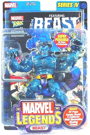 ToyBiz 2003 ToyBiz Marvel Legends Series IV The BEAST 6” Action Figure Figurine X-Men 