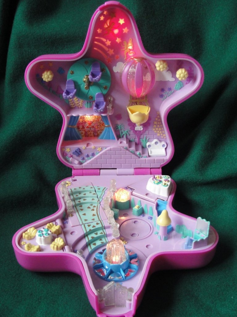 1993 Polly Pocket Fairy Light Wonderland Bluebird Toys 10647 Vintage Mattel Doll Playset