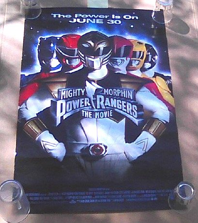 Power+Rangers 1995 Movie Poster MMPR Version B Teaser Promo, 90s OG Cast, Bandai Saban