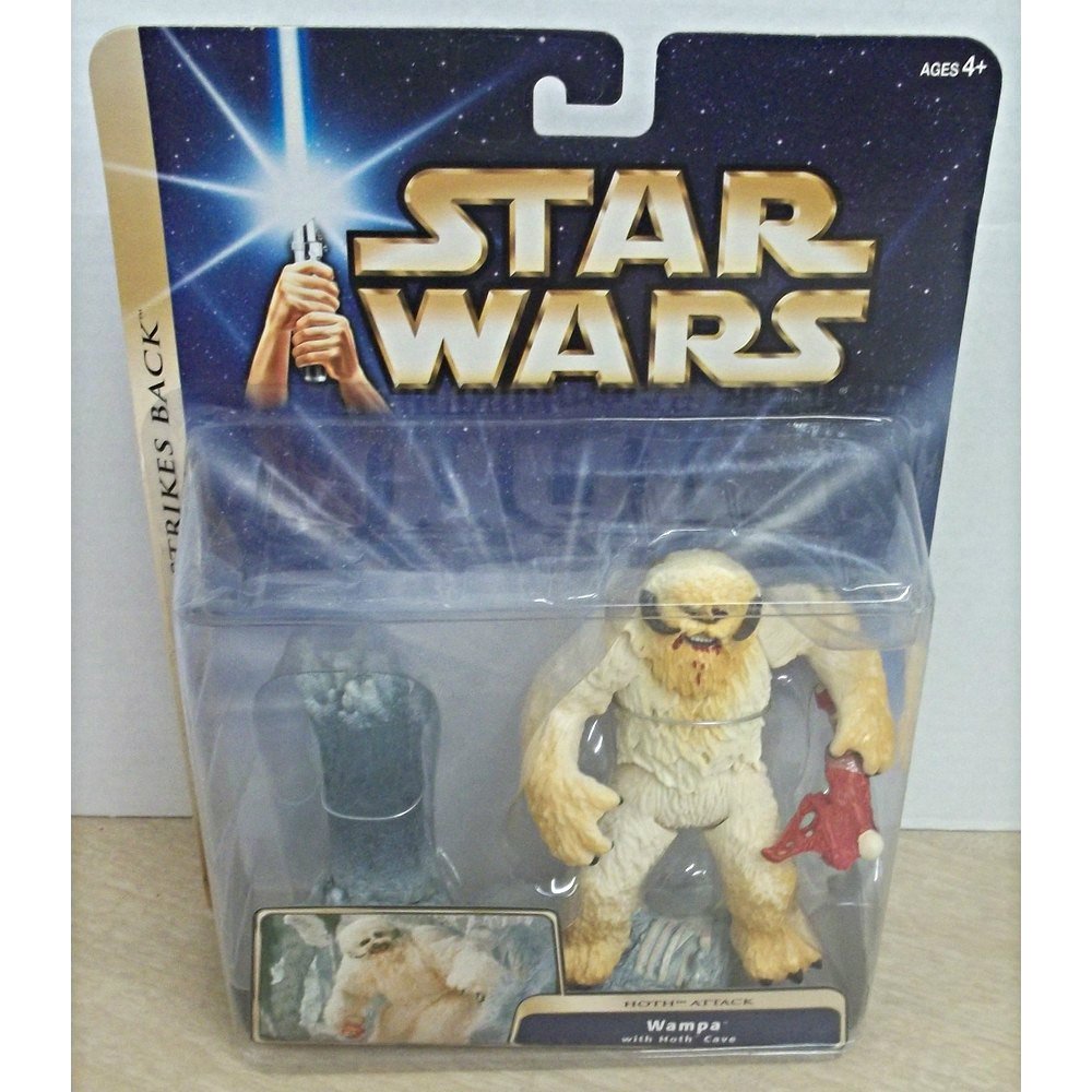 2004 StarWars Saga Ultra Wampa & Luke Skywalker Hoth Deluxe 3.75 Set