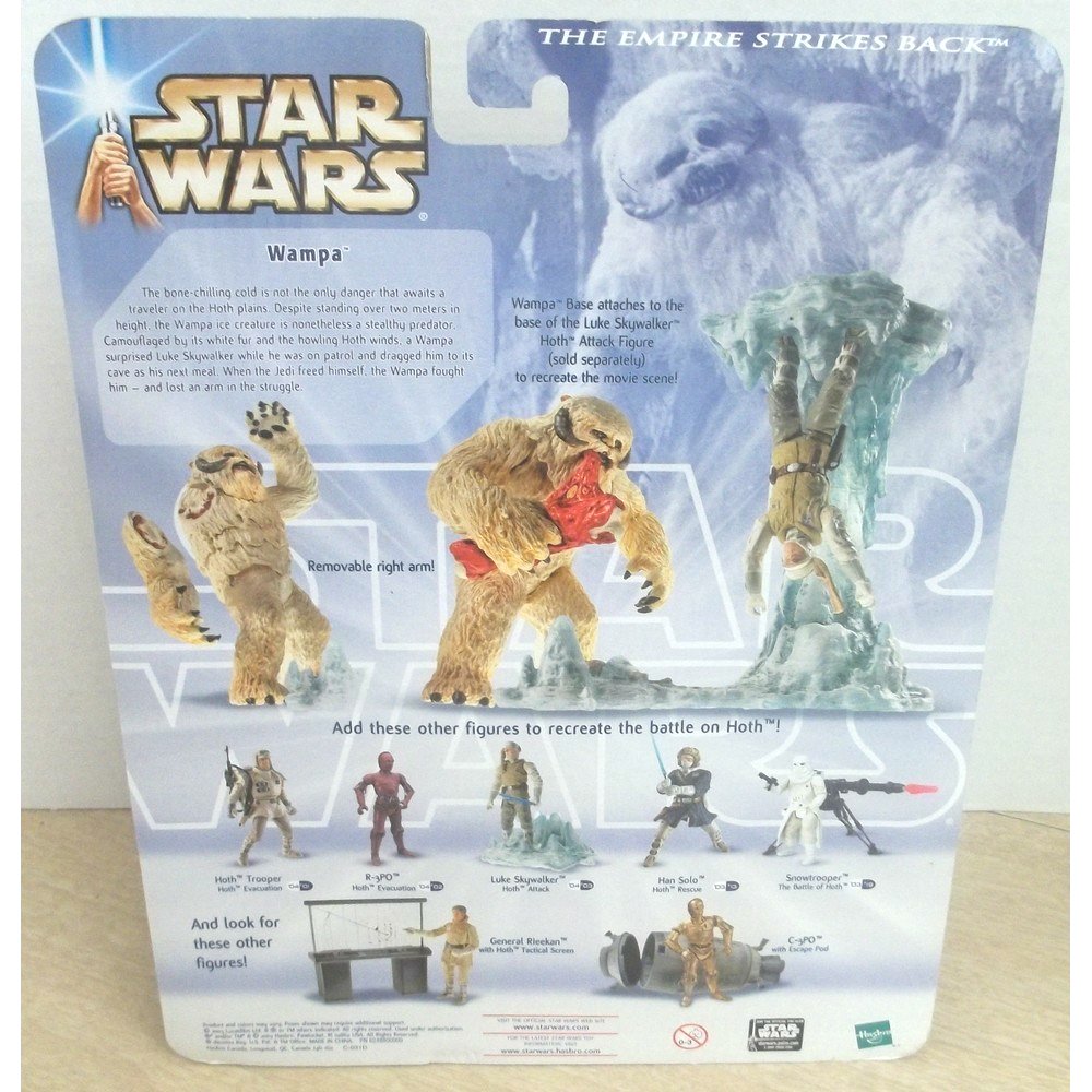 StarWars 3.75 Hoth Wampa & Luke Esb Saga 2004 Hasbro Star Wars Set 84712