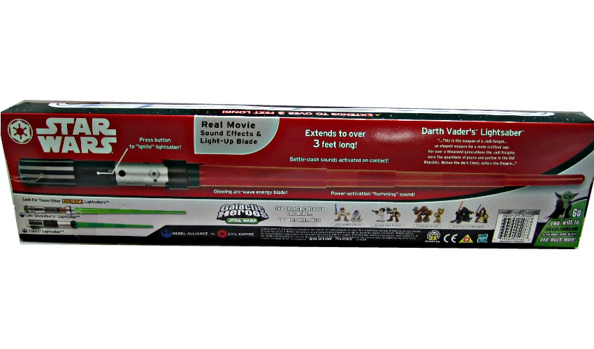 2004 Hasbro 85658 Darth+Vader FX Lightsaber (OTC) Star Wars Black Bonus