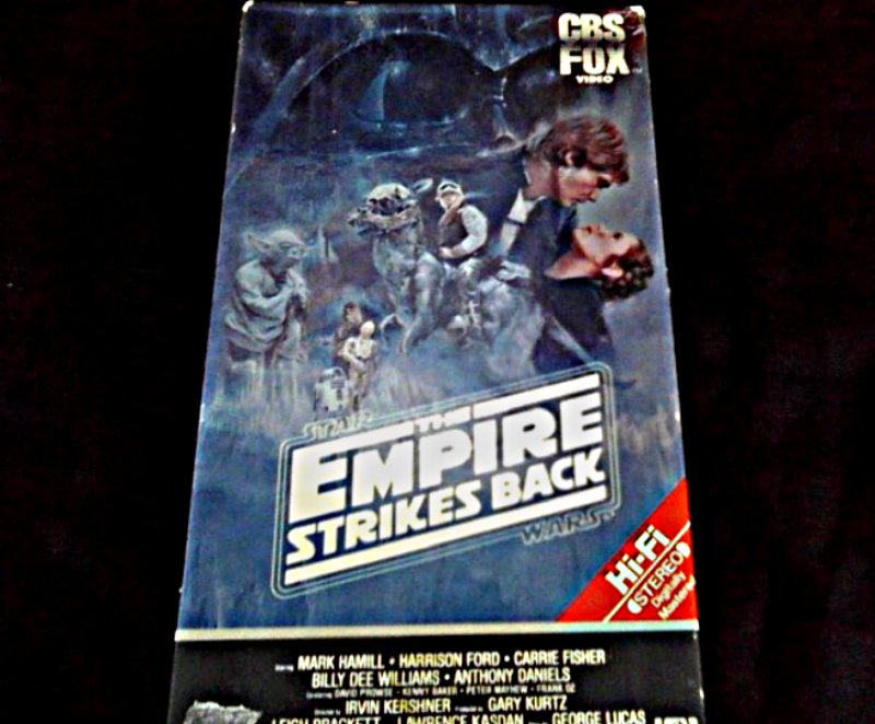 StarWars Trilogy Empire VHS CBS Fox Video Red Label 1984 Lucasfilm Star Wars ESB Hi-Fi Stereo