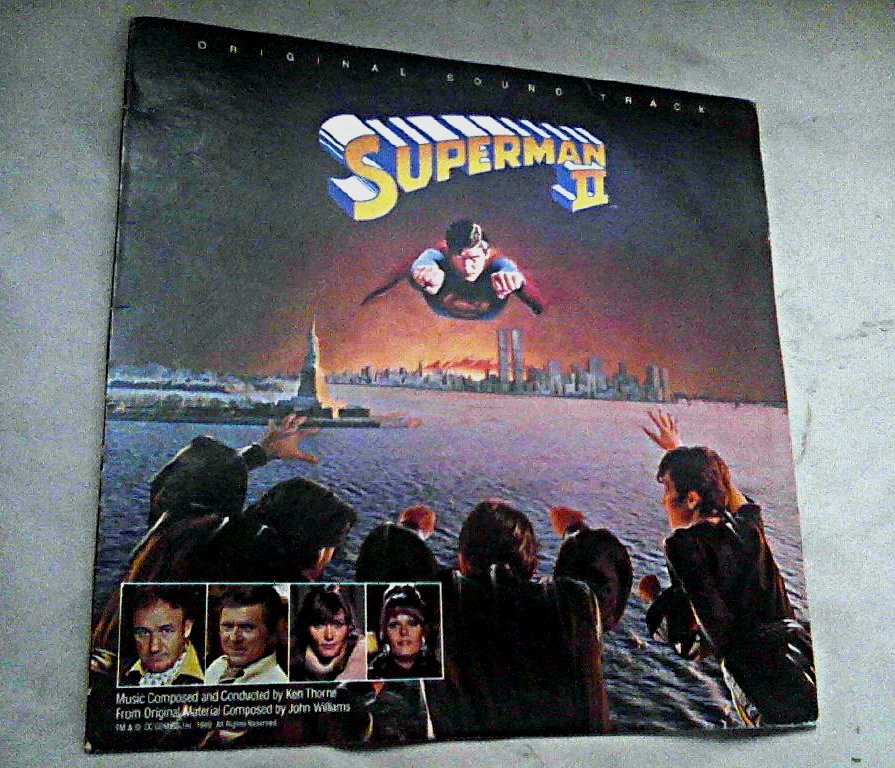 Superman Movie 2 LP Vinyl 12" (Black) OST 1980 Ken Thorne John Williams Reeve Donner DC Warner Bros.