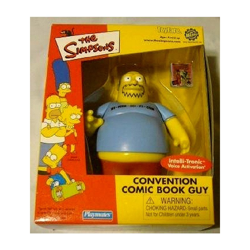 Playmates Simpsons Comic Book Guy Interactive Figure 2001 Toyfare Wizard Exclusive 99159