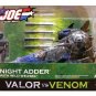 Night Adder / Wild Weasel Blue GI Joe Cobra 3.75 Valor Vs Venom 2005 Hasbro #55497