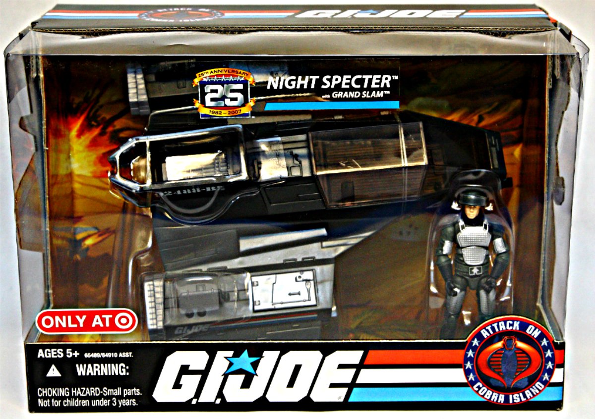 Night Specter & Grand Slam GI Joe 2008 Hasbro 25th Target Excl ARAH 1984 Sharc (Shark)