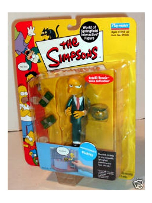 The Simpsons Mr. Burns Interactive Figure 2000 WOS 99111 World of Springfield