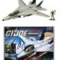 Skystriker Hasbro 3.75 GIJoe Cobra Combat Jet XP-21F & Ace Pilot Figure - GI Joe 30th Anniversary
