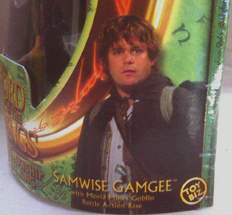 Hobbit Samwise Moria Mines Goblin 81021 ToyBiz LotR 2001 Lord of the Rings 6" Figure FotR Sean Astin