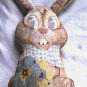 Cut & Sew Pattern Peter Rabbit Plush Doll Vintage Pillow Toy Stuffed Fabric Panel Cottontail Bunny
