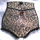 Burlesque Bustier Lingerie Purse Naughty Bodice Chicago Style w/ Fringe Lace (Novelty Gift)