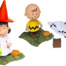 Charlie Brown & Lucy Great Pumpkin Peanuts Memory Lane Figures Lot Halloween Set Schulz pmi ufs