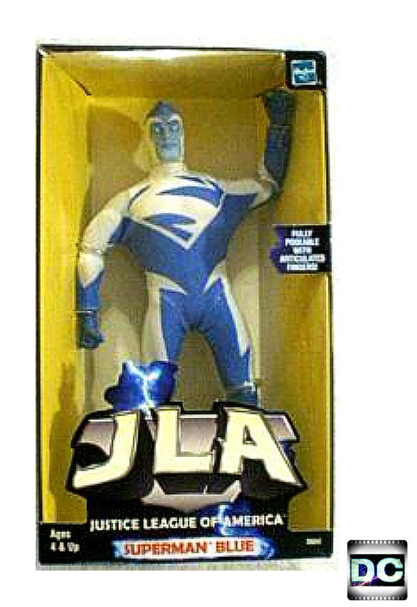 JLA Superman Retro 8" Mego Style 1/9 Scale Action Figure Doll 26042 Hasbro 1999 KB Toys Exclusive