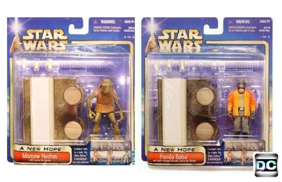 Star Wars Saga Mos Eisley Cantina Bar Scene Section Set 2002 Walmart ...