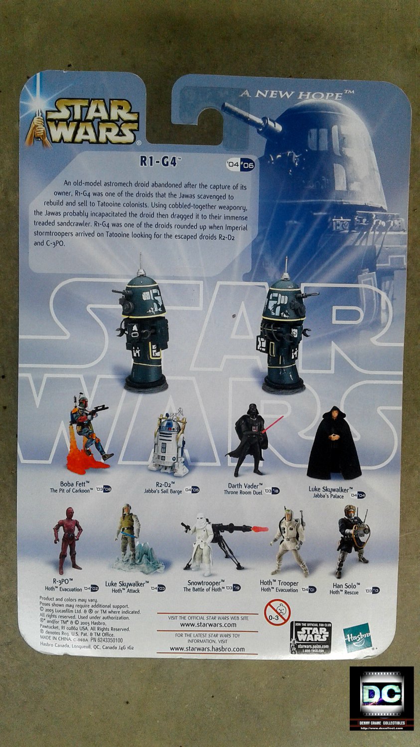 2004 StarWars R1-G4 Droid 3.75