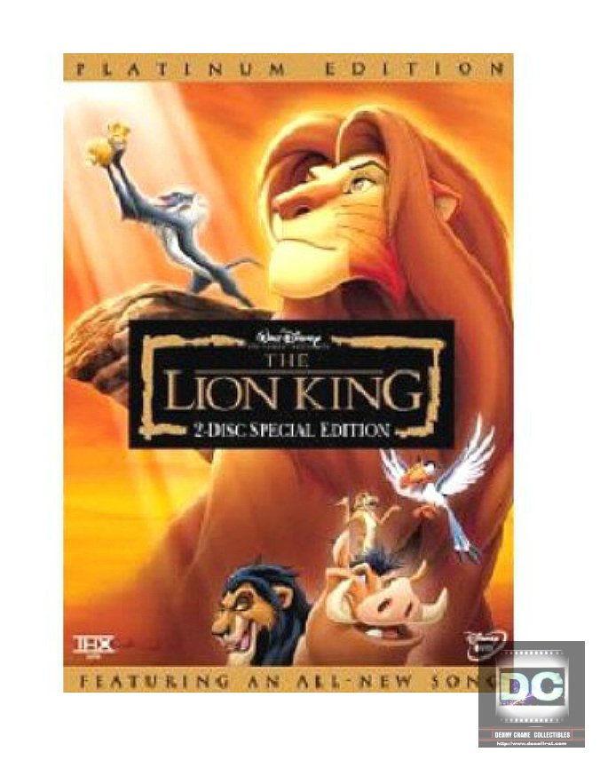 Disney Animation Vault: The Lion King (1994) 2-Disc Platinum DVD [2003, Sealed] OOP wdcc