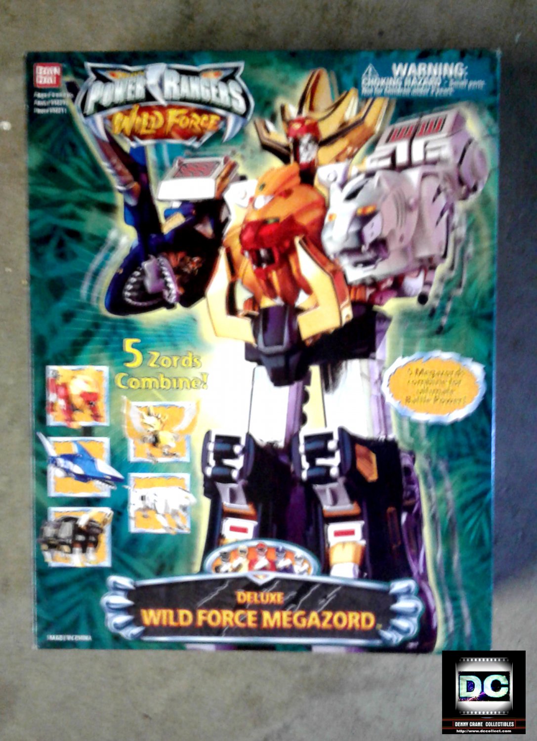 Bandai #10211: Power Rangers Dx Megazord-2002 Wild Force 5 Zords ...