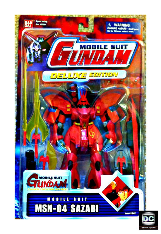 Gundam DX Sazabi Msn-04 Deluxe Edition Bandai MSIA Char's MS in Action  Figure MIA