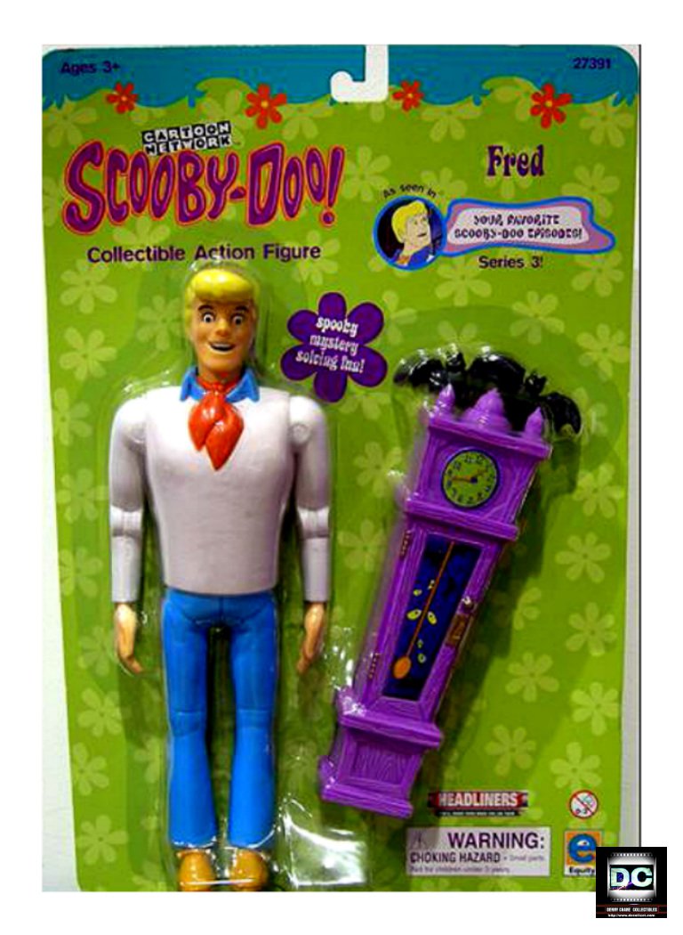 Scooby-Doo 8" Fred "Freddy" Figure Series 3 Equity 2001 Cartoon Network Classic Warner Bros. 27391