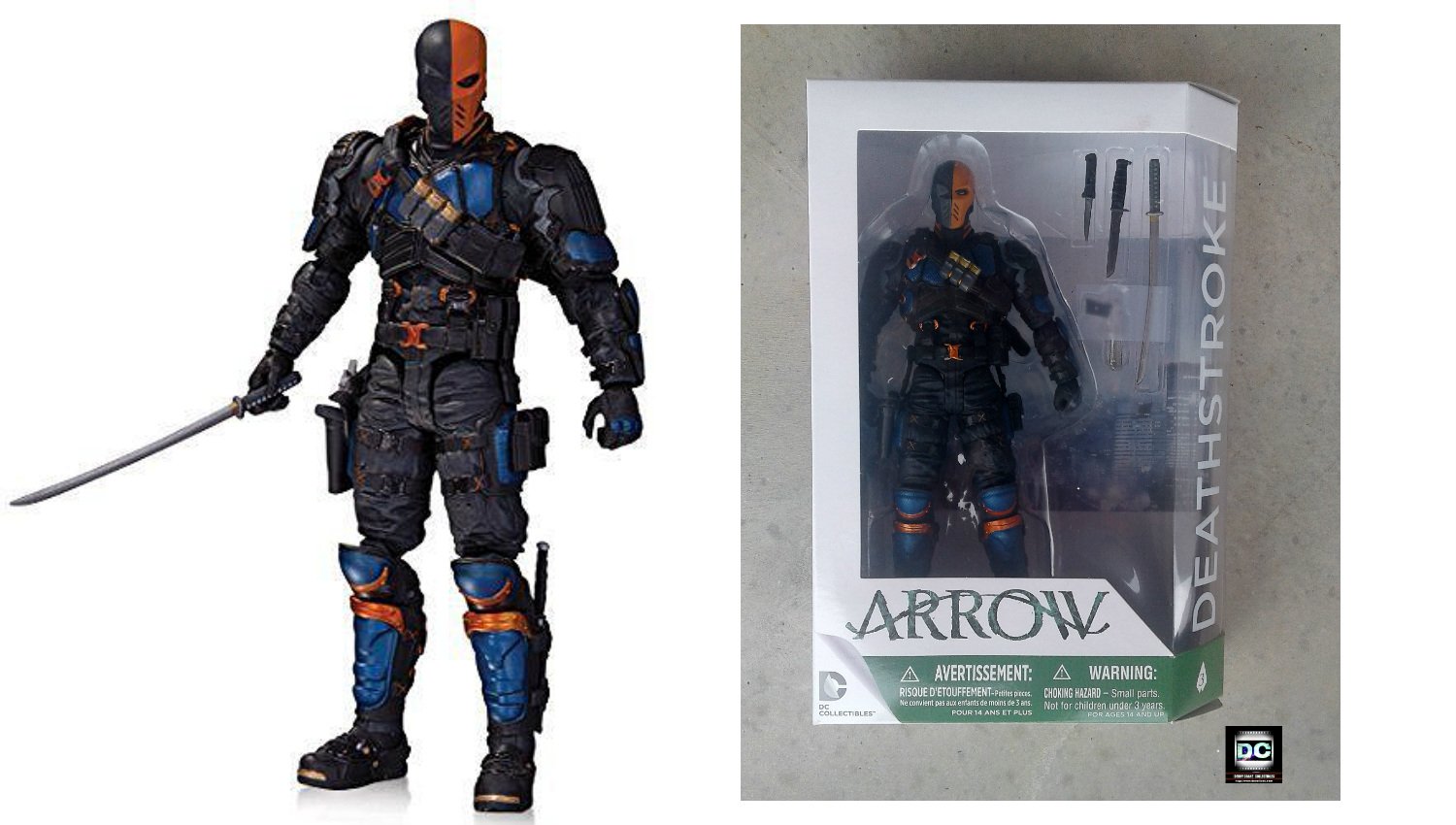CW Series Arrow #3 Deathstroke 2015 DC Direct Collectible Action Figure Gentle Giant Manu Bennett