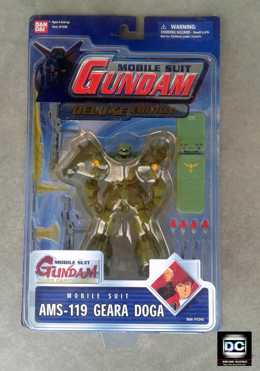 Bandai MS Gundam AMS-119 Geara Doga Msia Char's Attack Mobile Suit Action Figure MIA 11345