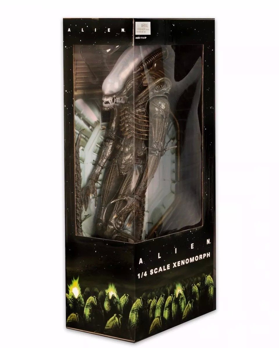Alien (1979) Big Chap Neca 1/4 Scale Xenomorph 22" Figure 2015 Reel Toys 51362 H.R. Giger Art