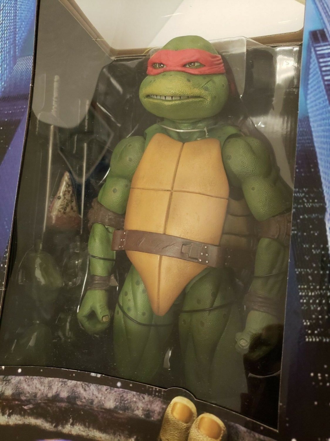 2017 Neca TMNT 1/4 Raphael 1990 Ninja+Turtles Movie Premium Format ...