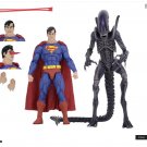 Neca Superman vs Aliens 2019 SDCC 7-In 2-Pack DC x Dark Horse (Batman vs Predator Bundle Set)