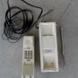Vtg Radio Shack 43-544 DuoFone Cordless Phone w/ Antenna & Vintage 80s Desk/Wall Base Handset Set