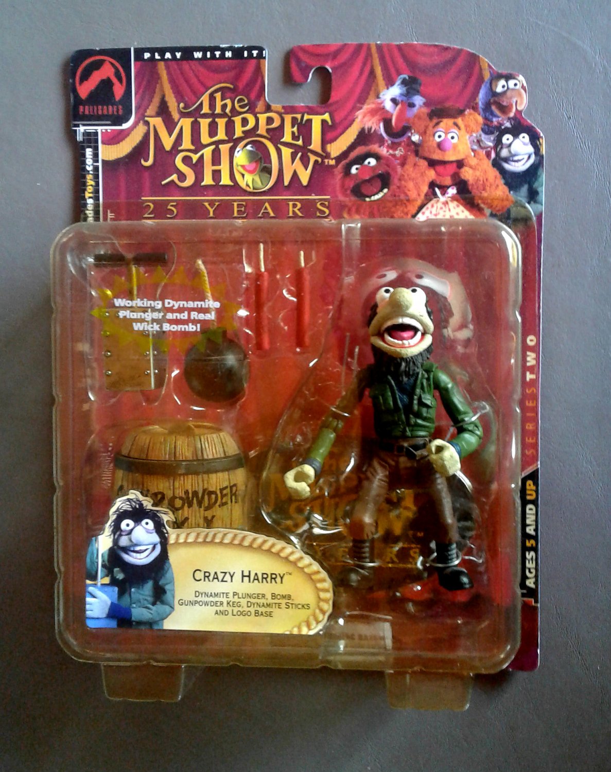Muppet Show 2002 Crazy Harry Palisades Series 2 Jim Henson Muppets Action Figure