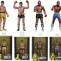 Rocky III Stallone & Mr T 2016 Neca 40th Set 4 Reel Toys 7" Action Figures Rocky Balboa Clubber Lang