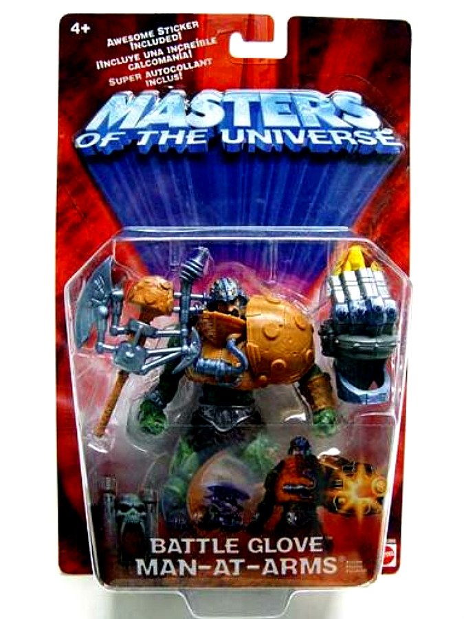 B0386 Mattel 200x MOTU Man-At-Arms (Battle Glove) 2002 Masters of the Universe Series