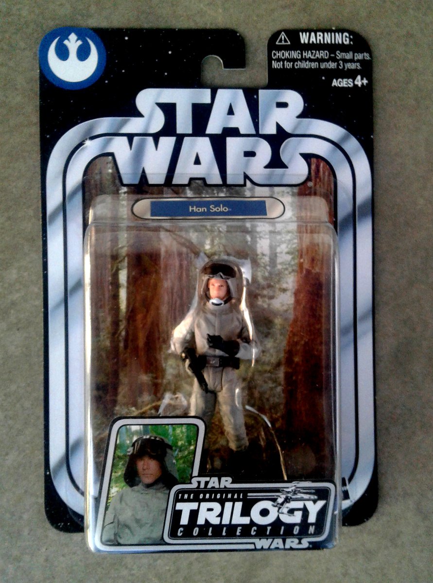 Han Solo Endor RotJ (At-St Driver) 2004 OTC Hasbro 3.75 Star Wars Trilogy Collection 85385