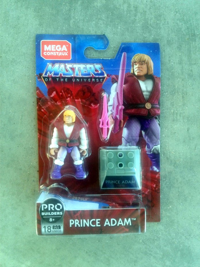 Mega Construx MOTU Heroes Prince Adam GNV33 MCX Pro Builders Figure - He-Man Masters of the Universe