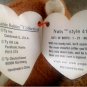 Ty Beanie Babies (Errors) Nuts 1996 Retired PVC 1st Ed plush squirrel stuffed toy animal 4114