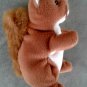 Ty Beanie Babies (Errors) Nuts 1996 Retired PVC 1st Ed plush squirrel stuffed toy animal 4114