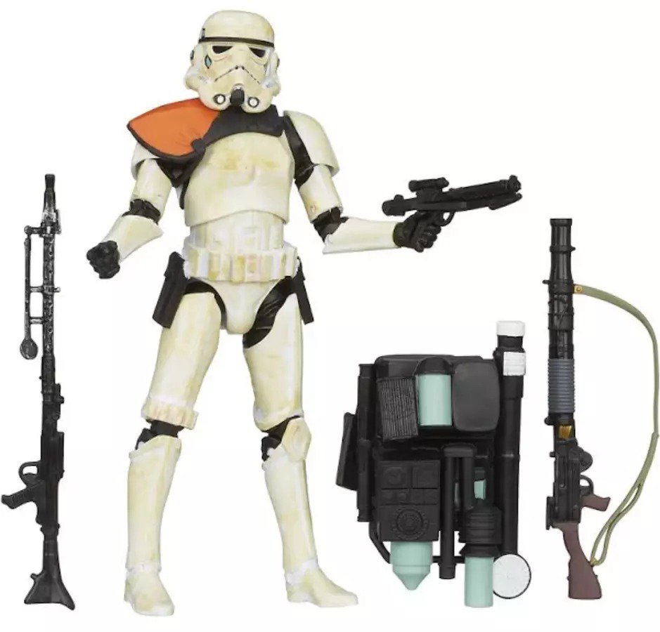 2013 Hasbro Black Series 6" W1 #03 Sandtrooper (Orange Line) Star Wars: A New Hope Disney Authentic