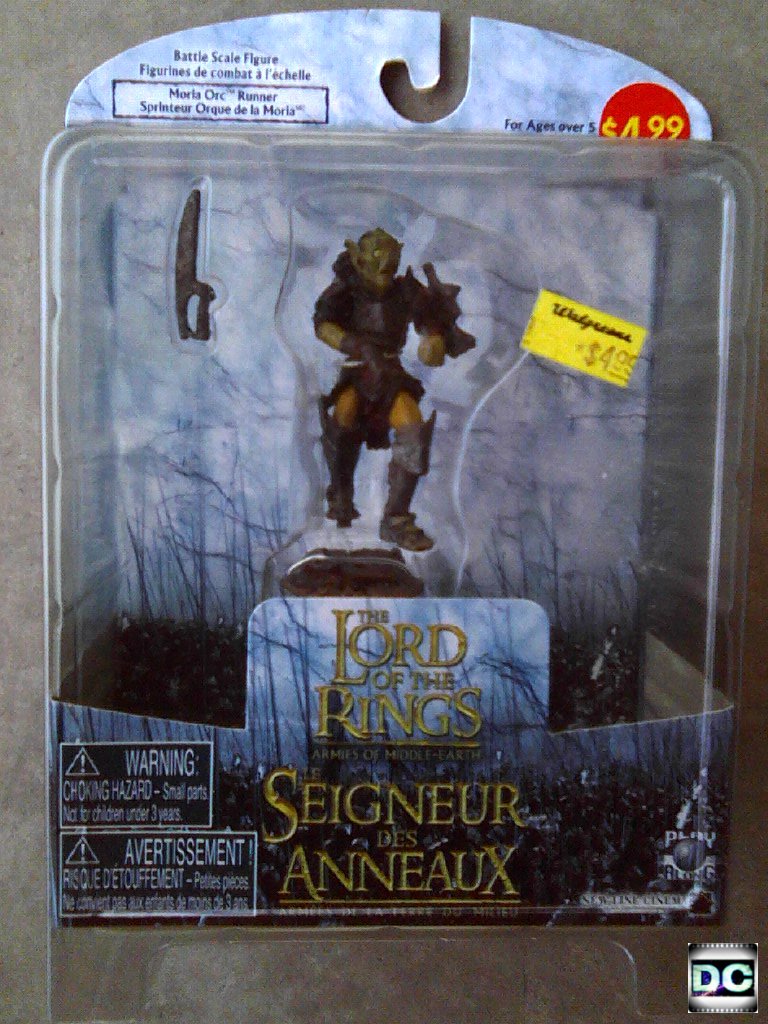 LOTR AOME Moria Orc 1:24 Miniature Armies Middle Earth - Play Along Toys Lord of Rings Battle Scale