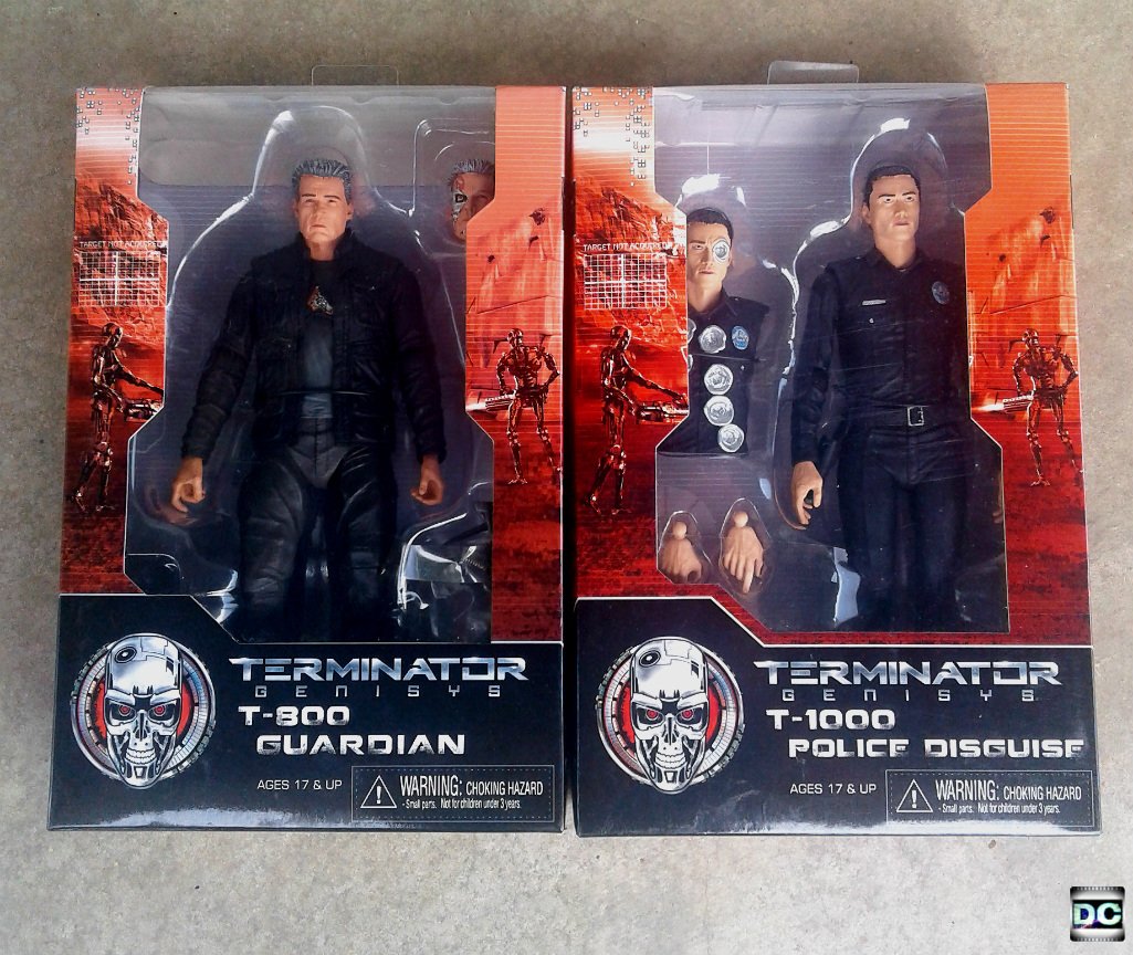 Terminator Genisys T-800 & T-1000 Set 2015 Neca Reel Toys 7" Action Figures