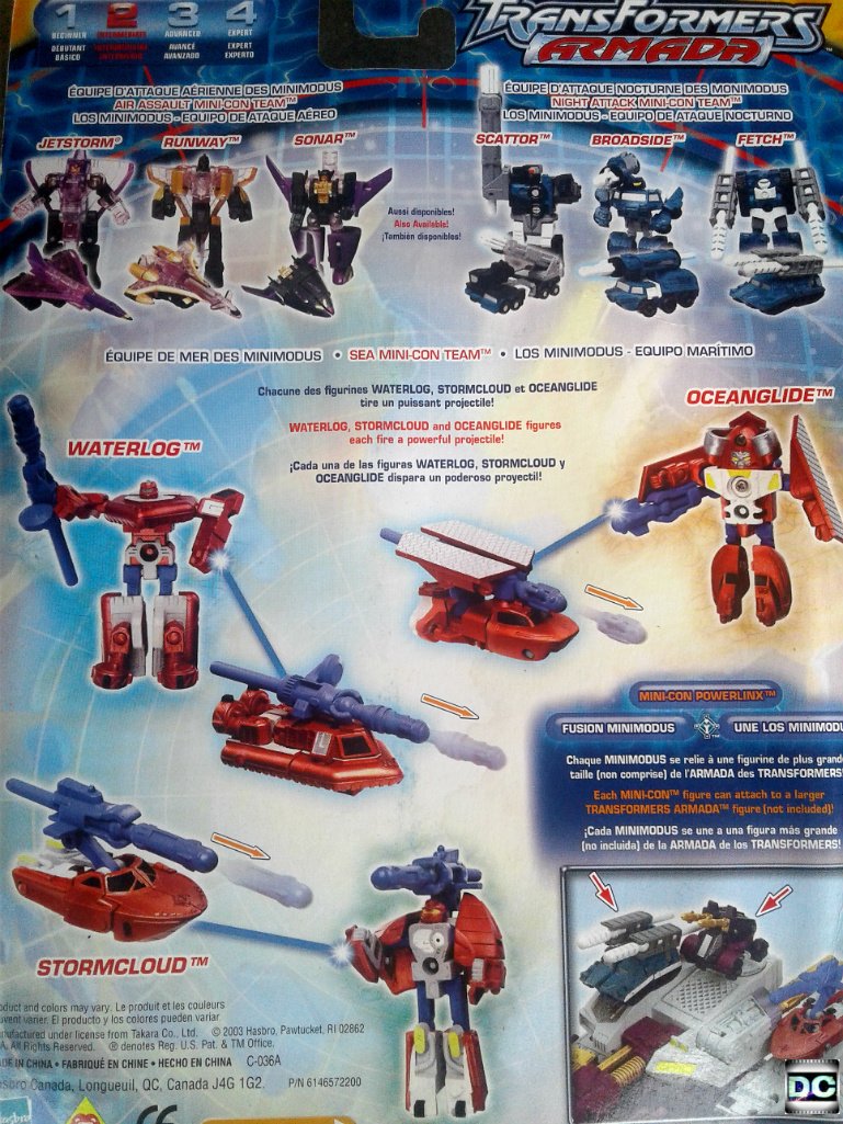 2003 Hasbro Armada Minicon Sea Team Set Transformers Unicron Battles 80735