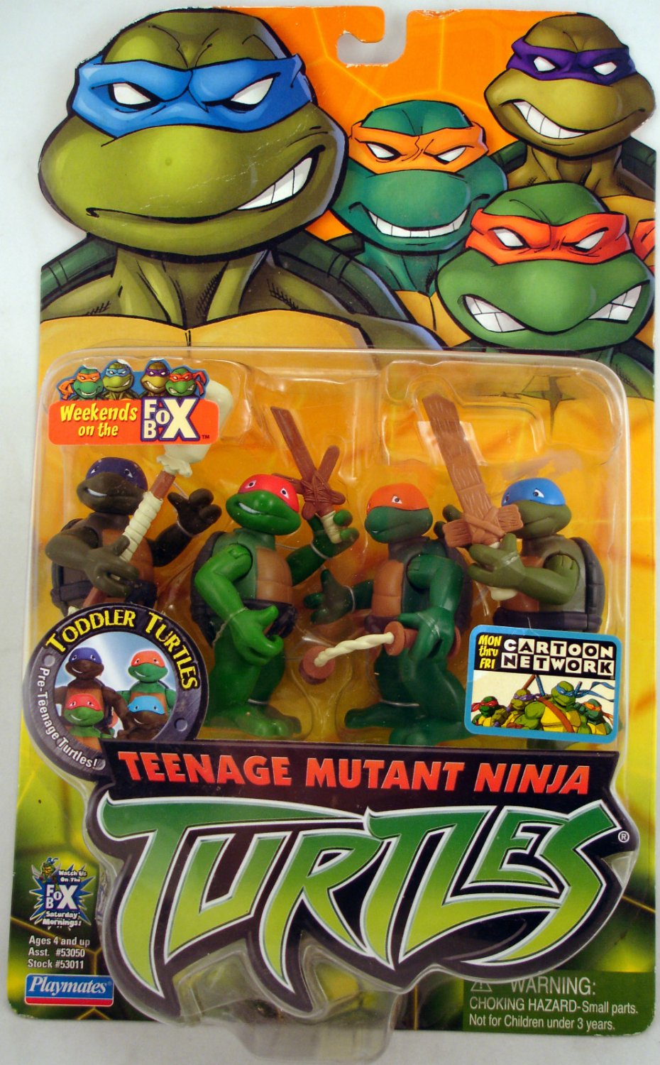 2004 TMNT Toddler Turtles Action Figure Set 53011 Playmates 4-Pack ...