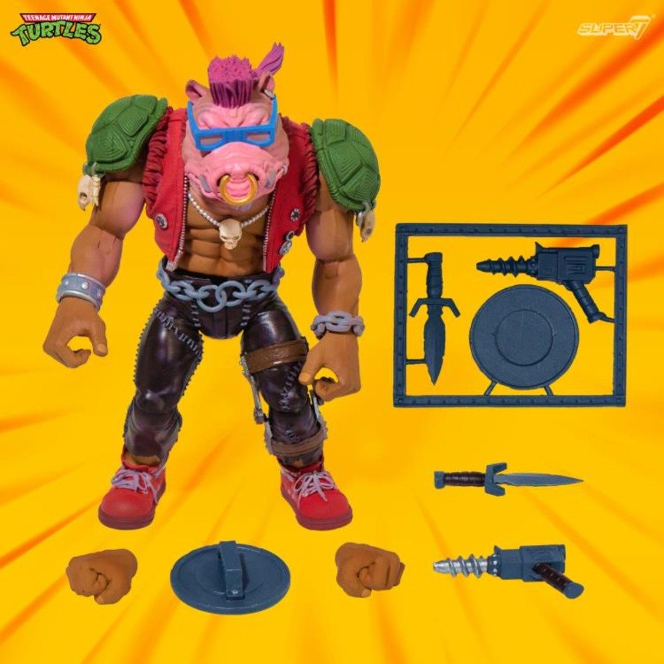 TMNT Ultimate Bebop Deluxe Figure Super 7 Teenage Mutant Ninja Turtles ...