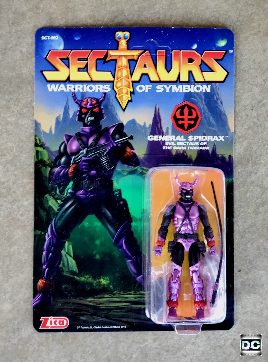 1:18 Sectaurs Zica SCT-002 General Spidrax Coleco Warriors of Symbion