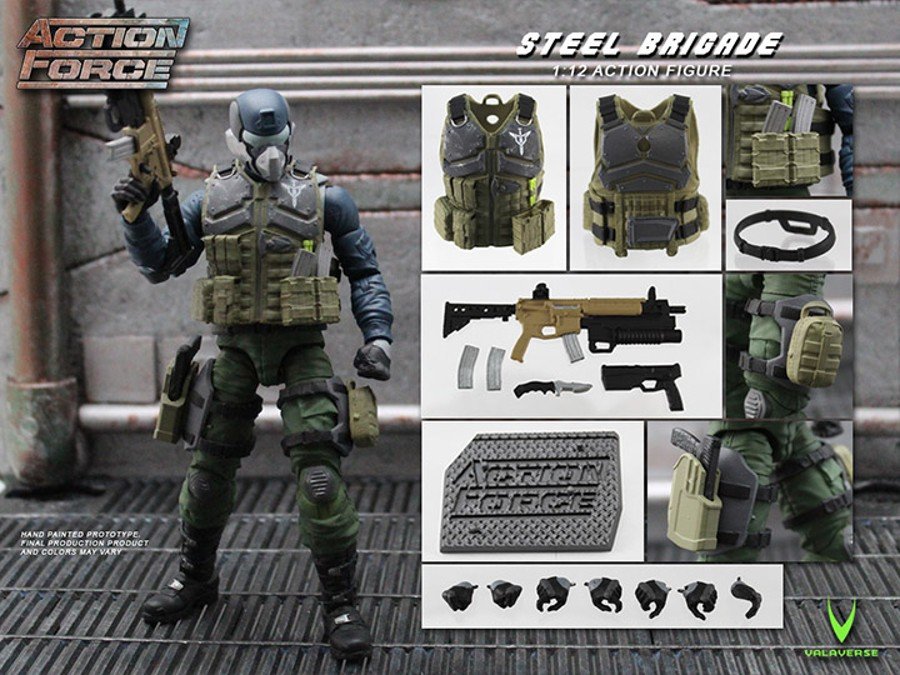 AF-Steel Brigade Valaverse Action Force Military 1:12 Scale | G.I.Joe Classified 6" Action Figure
