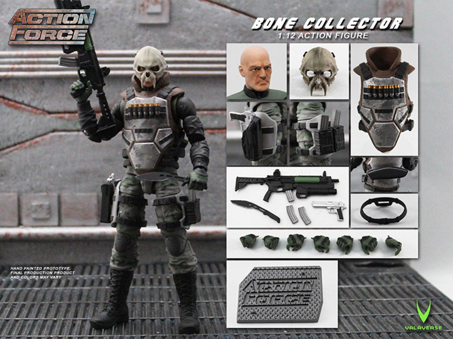 Bone Collector Valaverse Action Force Military 1:12 Scale | G.I.Joe Classified 6" Action Figure